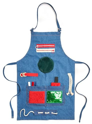 Tablier sensoriel pour personnes âgées, couverture anti-démence, thérapie d'Alzheimer, jouet sensoriel cadeau pour les personnes âgées atteintes de la maladie d'Alzheimer, soulagement de l'anxiété