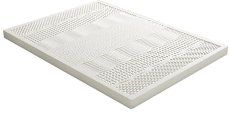 Matelas 100% Latex Naturel, avec surmatelas Respirant et Confortable, pour Chambre à Coucher, lit Double, lit Simple,2.5cm,140x190cm(55x75in)