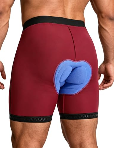 baleaf Men's 4D Padded Bike Shorts Cycling Underwear with Anti-Slip Leg Grips MTB Liner for Bicycle Biking Riding
