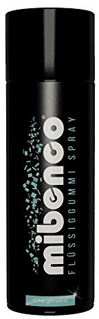 mibenco 71416034 Flüssiggummi Spray/Sprühfolie, Türkis Glänzend, 400 ml -Schutz für Oberflächen und zum Felgen lackieren