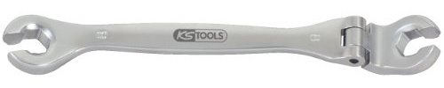 KS Tools 518.0393 CHROME+ Doppelringschlüssel m.Gelenk, 27mm,offen