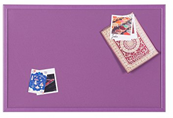 Bi-Office École Tableau d'affichage en liège 60 x 40 cm Violet