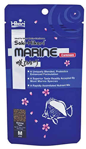 Hikari 042220 Carnivore Medium Sinking Pellets Marine Fish Food, One Size