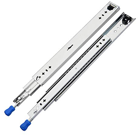 1 Paar Schwere 53mm Breite Industrielle Schubladenführungen,Seitliche Montage/Schubladenauszug/mit Kugelgelagerten Schubladenschienen,10in-50in,120kg Tragfähigkeit (32in/800mm)