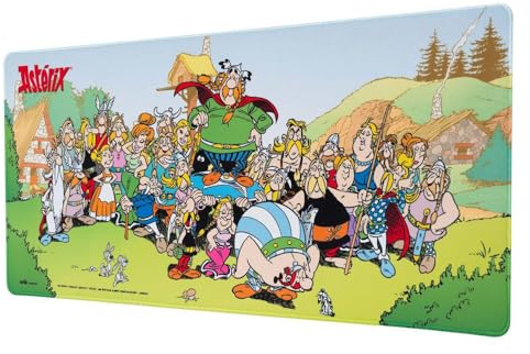 Grupo Erik Gaming Mauspad XXL Asterix und Obelix Gaming Mousepad XXL rutschfest und Wasserabweisend Mauspad Groß - Mouse Pad Gaming Schreibtischunterlage PC Zubehör Gaming
