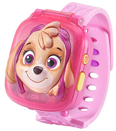 VTech PAW Patrol Skye-Lernuhr – Digitale Kinderuhr mit Timer, Stoppuhr, Wecker und Lernspielen – Für Kinder von 3-6 Jahren, Bunt