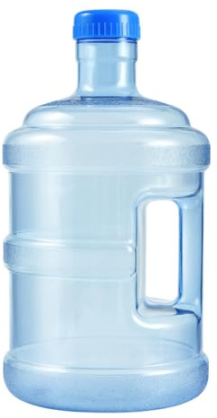 CLISPEED 5L Wasserflasche mit Schraubkappe Freies Lebensmittelqualität Mineralwasserflasche Krug Easy Grip Carry Griff für Outdoor Reise Camping