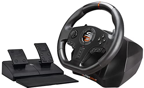 Subsonic Superdrive - Volant de course SV710 avec pédalier, palettes de vitesses et vibrations - compatible PC (programmable pour tous les jeux)