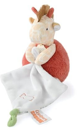 Doudou et Compagnie - Farben Savanne – Kuscheltier mit Giraffe – Beige – 15 cm – Geschenk zur Geburt – DC4071