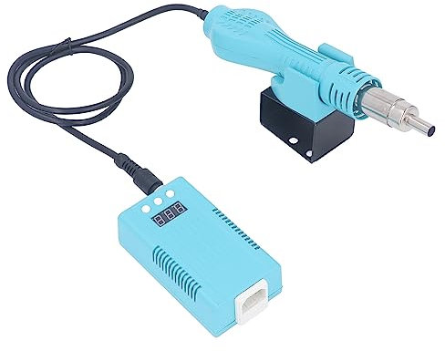 Pistola de Aire Caliente Digital, 3mph-10mph Mini Pistola Termorretráctil Control Preciso Portátil Potente Núcleo de Calentamiento de Cerámica de 700 W con Boquilla de 3 Piezas para Reparación