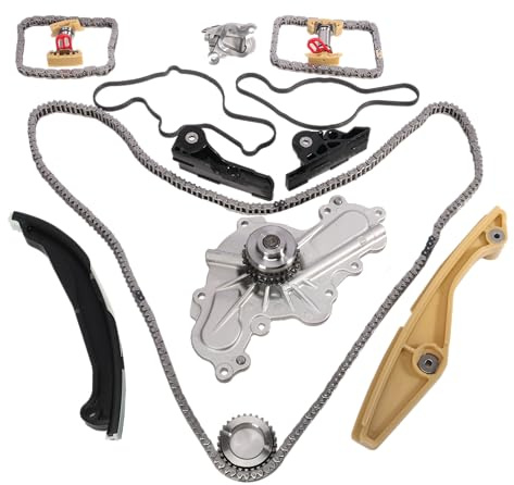 3.5L Timing Chain Kit with Water Pump, For Ford Edge/Explorer/F-150/Flex/Police Interceptor Sedan Utility/Taurus/Transit-150 2011-2019 3.7L V6 3496cc 3726cc #OE BL3Z-6268-A AT4Z-6268-A