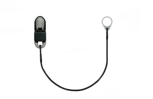 SmartEar Clip di sicurezza per apparecchio acustico e processore audio Premium - Utilizzo versatile - Design confortevole - Tenuta sicura - per Bambini, Anziani - LUNGO 25 cm - nero (7 mm)