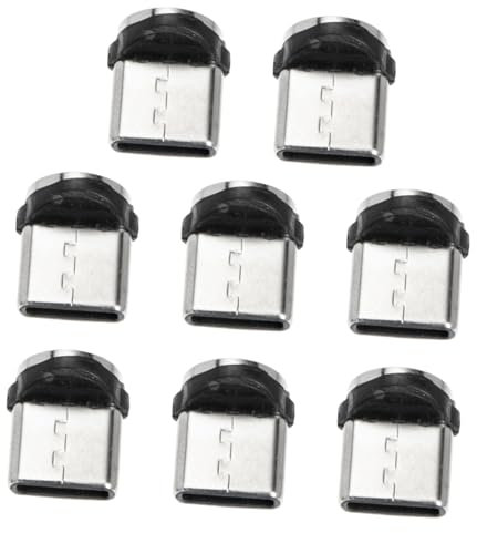 HOOTNEE Magnetischer Kabeladapter Typ C 8 Stück Drehbar PVC für Telefon