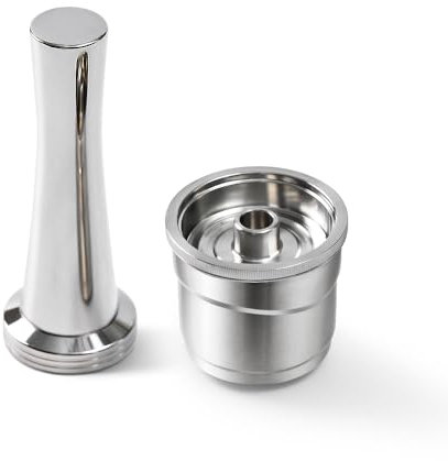 HAILASRE Capsules de café I-lly réutilisables, dosette en acier inoxydable avec doseur, Compatible avec I-LLY X7/Y3/Y5