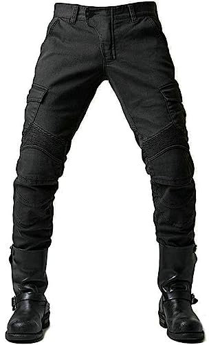 Generisch Arbeitshosen Männer, Herren Cargo Outdoor Hose Männer Stretch Einfarbig Combat Tactical Mit Taschen Cargohose (3XL, Schwarz)
