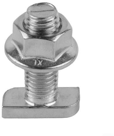 Strapazierfähige Flanschmuttern und M8 Hammerkopfschrauben, aus Edelstahl, 20 Stück (M8 x 20)