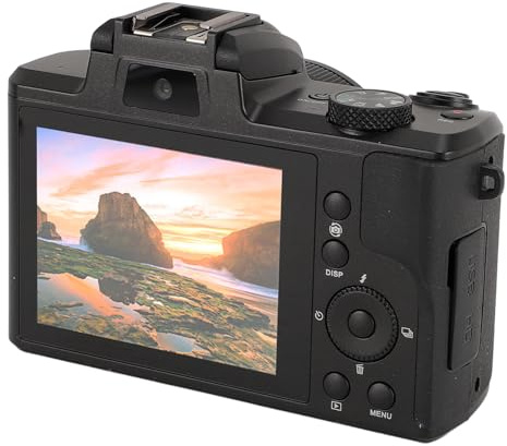5K Digital Camera Multifunctional High Definition 64MP Vlogging Camera 3.2 Inch Display 6 Axes Shakeproof Dual Cameras Say Blurry Images with 5X Feature Ensures Quality Without