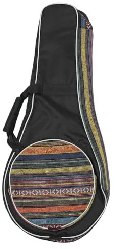 OFFIGAM Verdickte Mandolinentasche Oxford Gewebe Tragbare Mandolinen Aufbewahrungstasche mit Reißverschluss Modisches Mandolinen Gigbag für Musiker Zufällige Farbe Zufälliger Stil