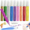20Pcs Candle Painting Kit, Ceramic Painting Kit with 3 Painting Brushes, Quick-Drying Wax Pen for DIY Decorating Create Your Colorful Candle (10 Colours)