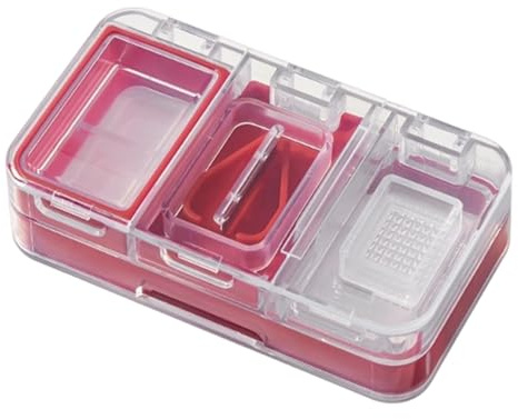 Komprimierter Tablettenschneider – präziser Pillenschneider, Aufbewahrungsbox für Medikamente | tragbares Gesundheitszubehör für Reisen zu Hause, Werkzeug zum Abtrennen von Tabletten, Apotheke