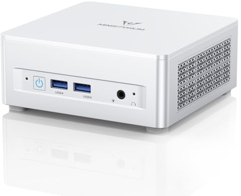 MINISFORUM DeskMini UM750L Mini PC Slim AMD Ryzen 5 7545U, 32 GB de RAM LPDDR5 + SSD PCIe 4.0 de 1 TB, HDMI/DP/USB 4.0, LAN 2,5 GHz, Wi-Fi 6E, 5 x USB, Gráficos AMD Radeon 740M, Formato Compacto
