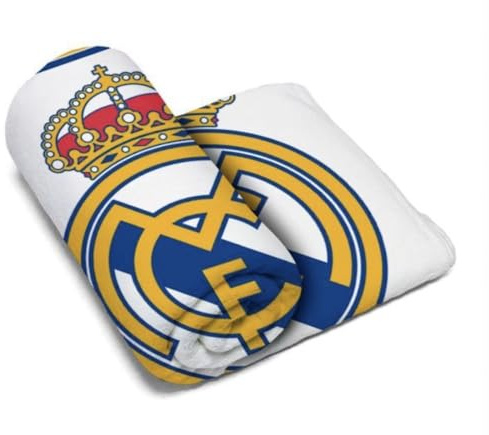 JYC CREATIVE Manta de R. Madrid Equipo de Fútbol, Equipación Fútbol Madrid, Regalo R Madrid, Accesorios del Madrid, (150x95 Real madrid5)