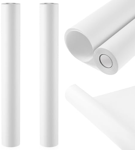 SEWACC 2 Rollos de Papel de Dibujo en Blanco para Caballete Papel de Arte Adultos 80 G 43 CM X 20 M para Bocetos y Manualidades