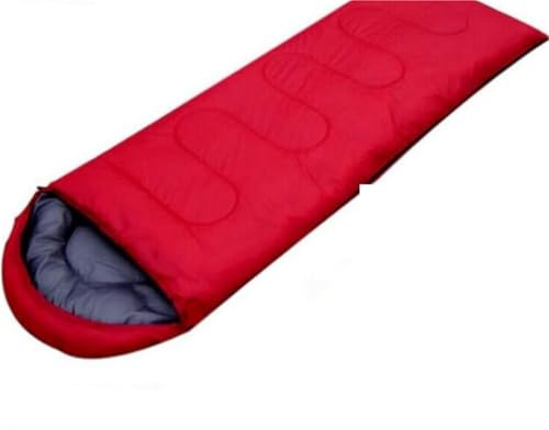 Outdoor Camping Umschlag Schlafsack 750g Baumwolle Sommer für Erwachsene,Outdoor Camping(Red)