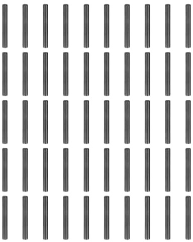 QUARKZMAN 50Pcs Pasadores 2.5mm X 20mm 304 Pernos Varillas Negro | Soporte Para Estantes Cilíndricos Acero Inoxidable, Fijación Elementos Sujeción Para Estantes, Con Extremos Biselados