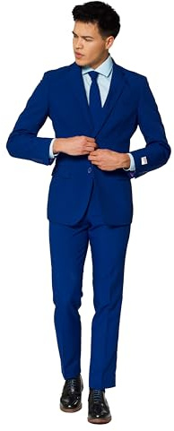 OppoSuits Modisch Party Einfarbige Anzüge für Herren - Mit Jackett, Hose und Krawatte