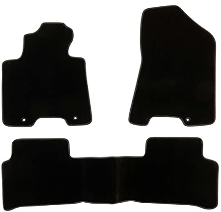 DBS 1766202 Autofußmatte - nach Maß - 3-teilig - Anti Rutsch - hochwertiger Nadelfilz 1000g/m² - Velours Fertigung - Sortiment Luxe