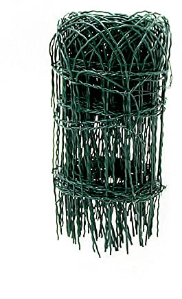 Oypla 10m x 400mm Garden Lawn Border Edging Fencing PVC Coated Wire