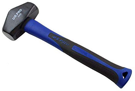 US PRO Tools dubbelframsida 3 kg klump hammare med TPR handtag gummigrepp 3302