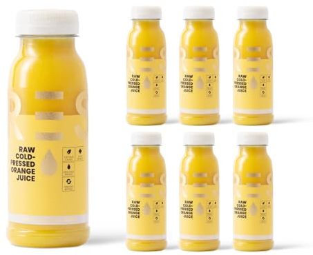 Press, Pure Orange Juice 6 x 250ml, 100% Orange Juice, Cold Pressed Juice & Vegan Friendly