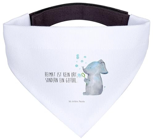 Mr. & Mrs. Panda Hundehalstuch S Elefant Seifenblasen - Geschenk, Kleine Hunde, Heimat, Tuch, Elefanten, Lustige Sprüche, Liebesspruch, Liebe, Halstuch