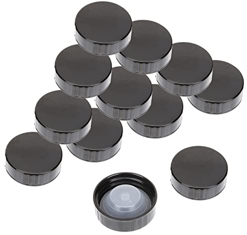 HEMOTON Bouchon À Vis Noir En Résine Phénolique Avec Joint Étanche Pour Bouteilles De Vin Bières Et Produits Cosmétiques Couvercle De Bouchon Réutilisable Et Durable
