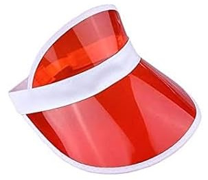 Boolavard Sun Visor Hats Cap Sports Beach Tennis Golf Chapeaux pour Femmes Hommes (Rouge)