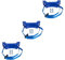 OUNONA Lot de 3 supports pour bouteilles de gaz - Revêtement mural - Support de bouteille de gaz - Double réservoir de propane - Chaîne de sécurité - Support de cylindre pour réservoir d'azote ABS