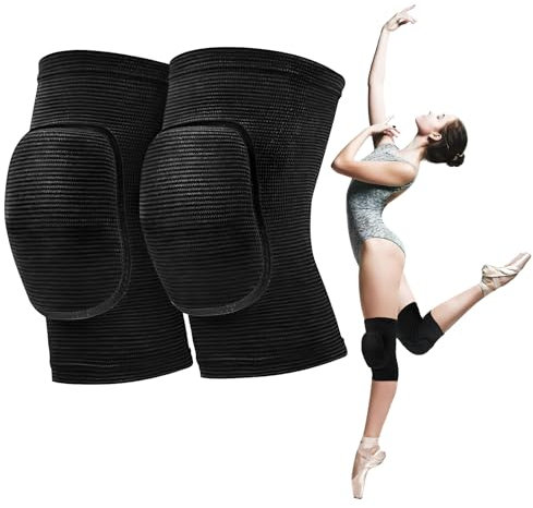 Yewseas Knieschoner Tanzen, Volleyball Knieschoner Damen M, 20mm Dicke Schaumstoff-Knieschützer mit Stoßdämpfung und Anti-Kollision für Yoga, Sport, Laufen, Ergonomisch, Unisex, Atmungsaktiv