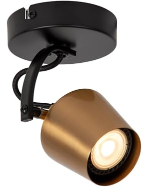 LUCIDE EMILE - Deckenstrahler - Ø 10,5 cm - 1xGU10 - Mattes Gold/Messing