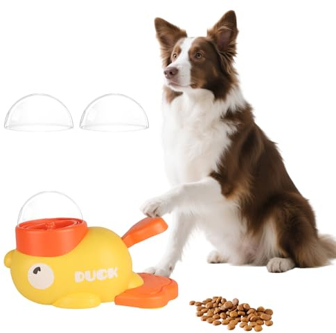 EliphonTowne Duck Treat Dispenser - Fun Interactive Dog Toys, Puppy Slow Feeder, Pet Interactive Toys for Dogs, Dog Treat Toys to Relieve Boredom, Durable and Non-toxic Cat Puzzle Toy