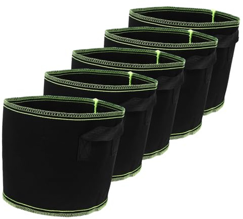 TOYANDONA 5piezas Bolsas De No Tejidas para Plantas Patatas y Crecimiento De Vegetales Transpirables Drenaje