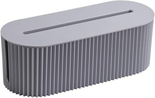Desktop-Kabel-Nizer, große Kapazität, Netzkabel-Box mit Deckel, Sicherheits-Aufbewahrungsbox, Kabelnisierer (Graphitgrau)
