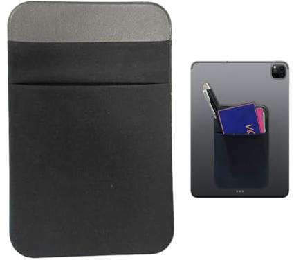 Custodia Hard Disk Esterno SSD, Custodia a 2 Tasche per Laptop con Adesivo Riutilizzabile, Protegge Il Disco Rigido, Nero