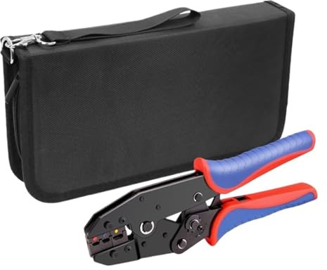 1pc 8 in 1 Crimping Tools Sets YFX Quick Replace Jaw for Heat Shrink, Non-Insulated, Open Barrel, Non-Insulated Ferrules Pliers