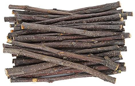 RASTKY Collations pour Animaux de Compagnie Bâtons de Meulage en Bois de Pommier Jouet de Soin des Dents 7,2 Oz pour Petits Animaux et Oiseaux