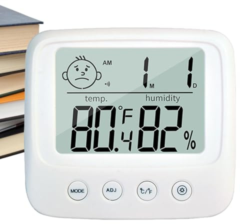 Temperature Humidity Meter | Temperature Humidity Meter Room Hygrometer,Accurate Sensor, Easy to Read for Pet Reptile, Home, Greenhouse, Cellar, Bedroom