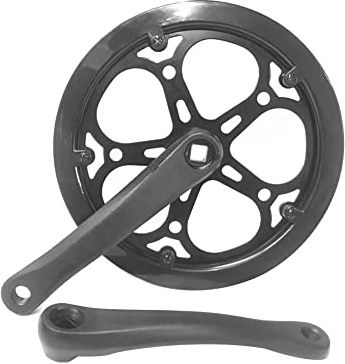 Smallterm Bicicletta pieghevole manovella 52T 170mm set manovella per bicicletta piastra dentata singola bicicletta foro diamantato accessori per ruota dentata