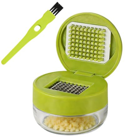 LWLWA Mini Presse Ail, Coupe Ail, Emballé avec Boîte, Vert