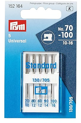 Prym 152164 Nähmaschinennadeln 130/705 Standard, 70-100